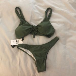 Green bikini new with tags!